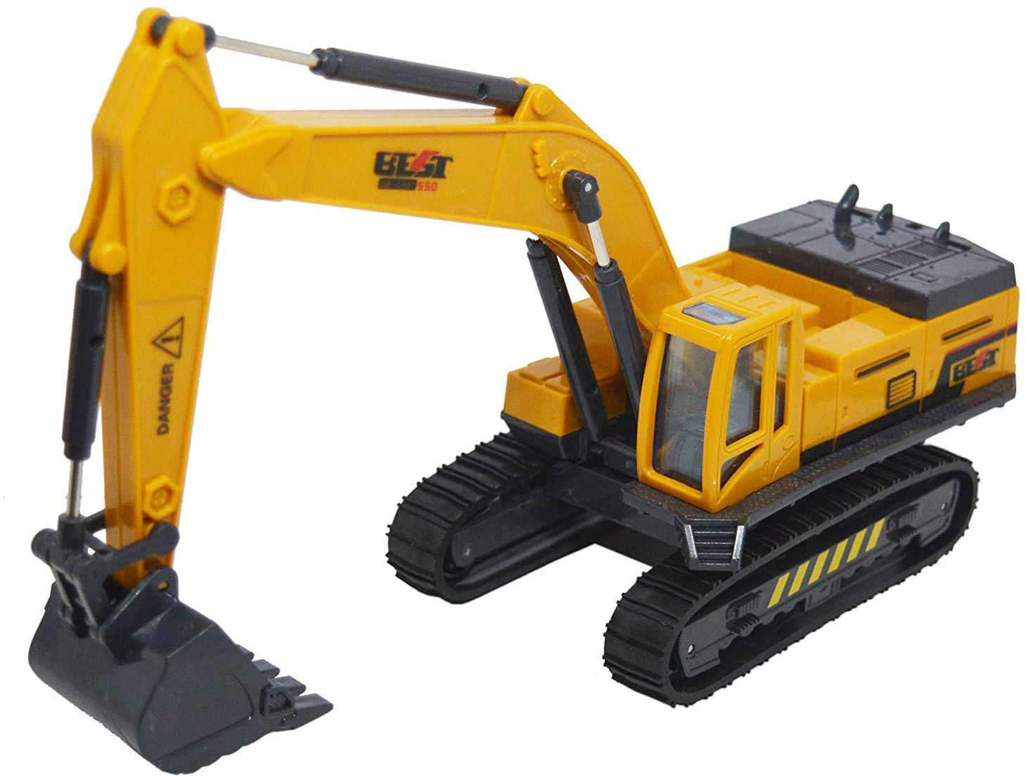 dezicon Truck Bulldozer Toy Excavator Construction Long Crane Model Toy for 3 Years-picture-14