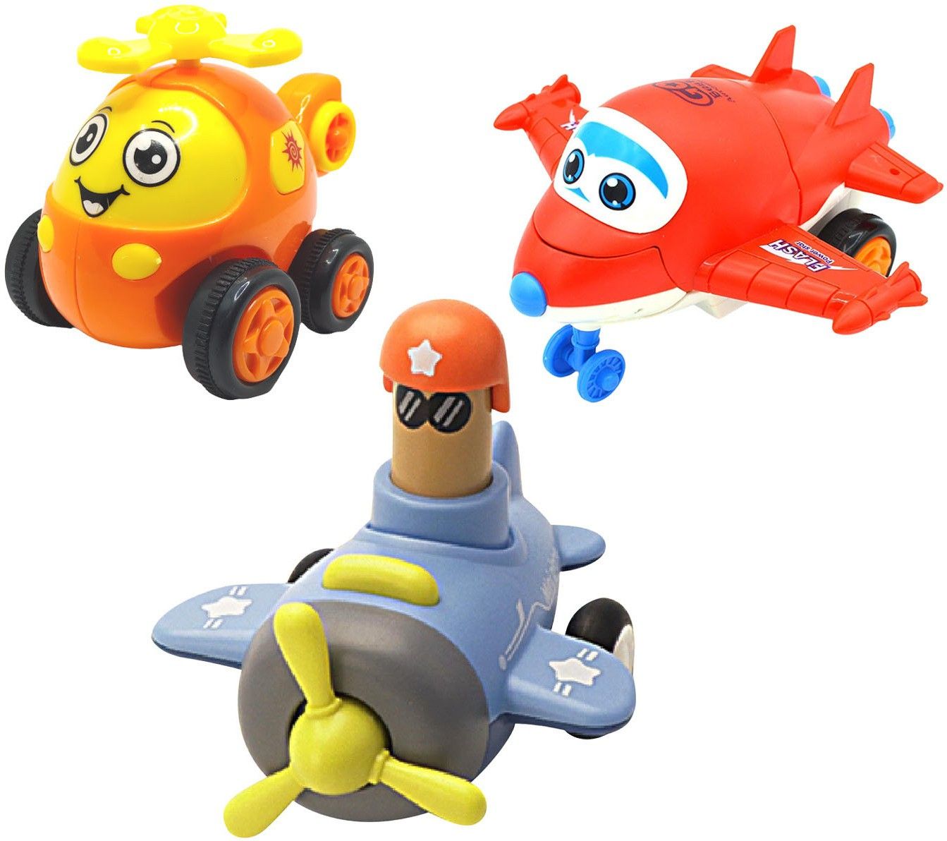 vaniha Unbreakable Four-Wheel Drive Friction Powered Diecast Toy Set-E48-picture-17