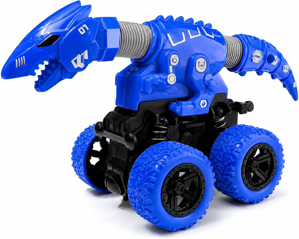 vqueens Dinosaur Monster Toy for Kids| Push & Go Stunt Car with Flexible Neck & Tail-picture-13