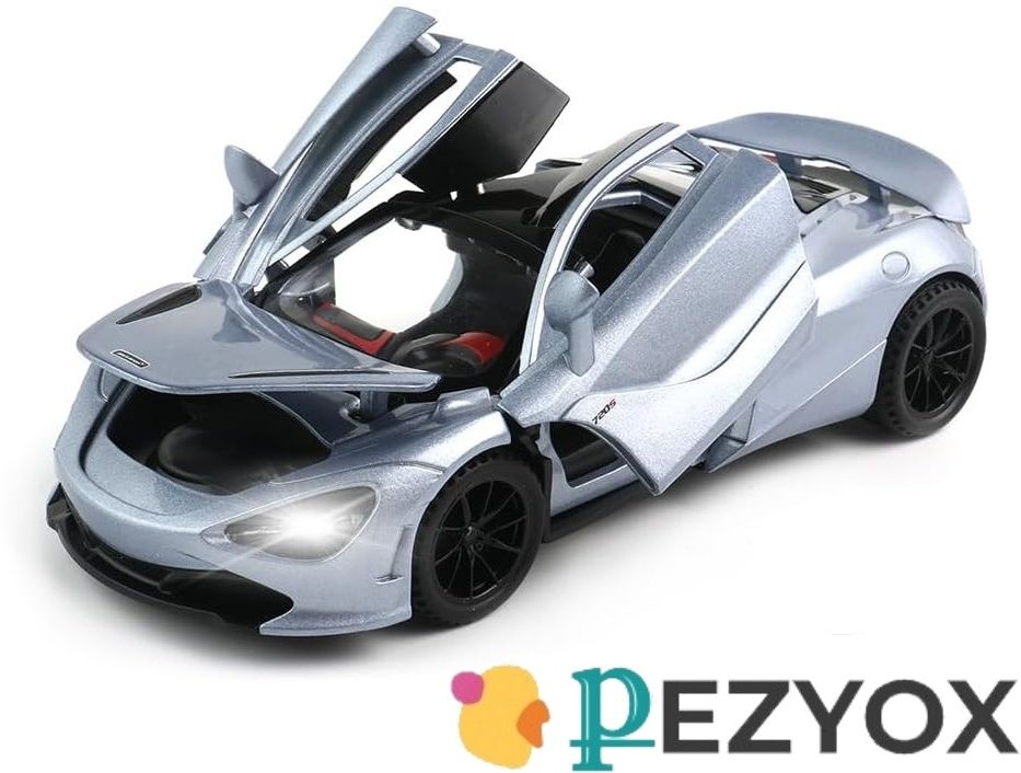 1:32 Scale McLaren 720S Sports Car Pull Back Vehicles with Lights & Music-image-41