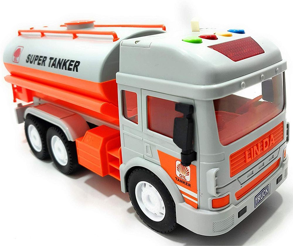 ABS Plastic Waters Truck Vehicles Truck Toy for Kids Friction Power Light Sound-image-9