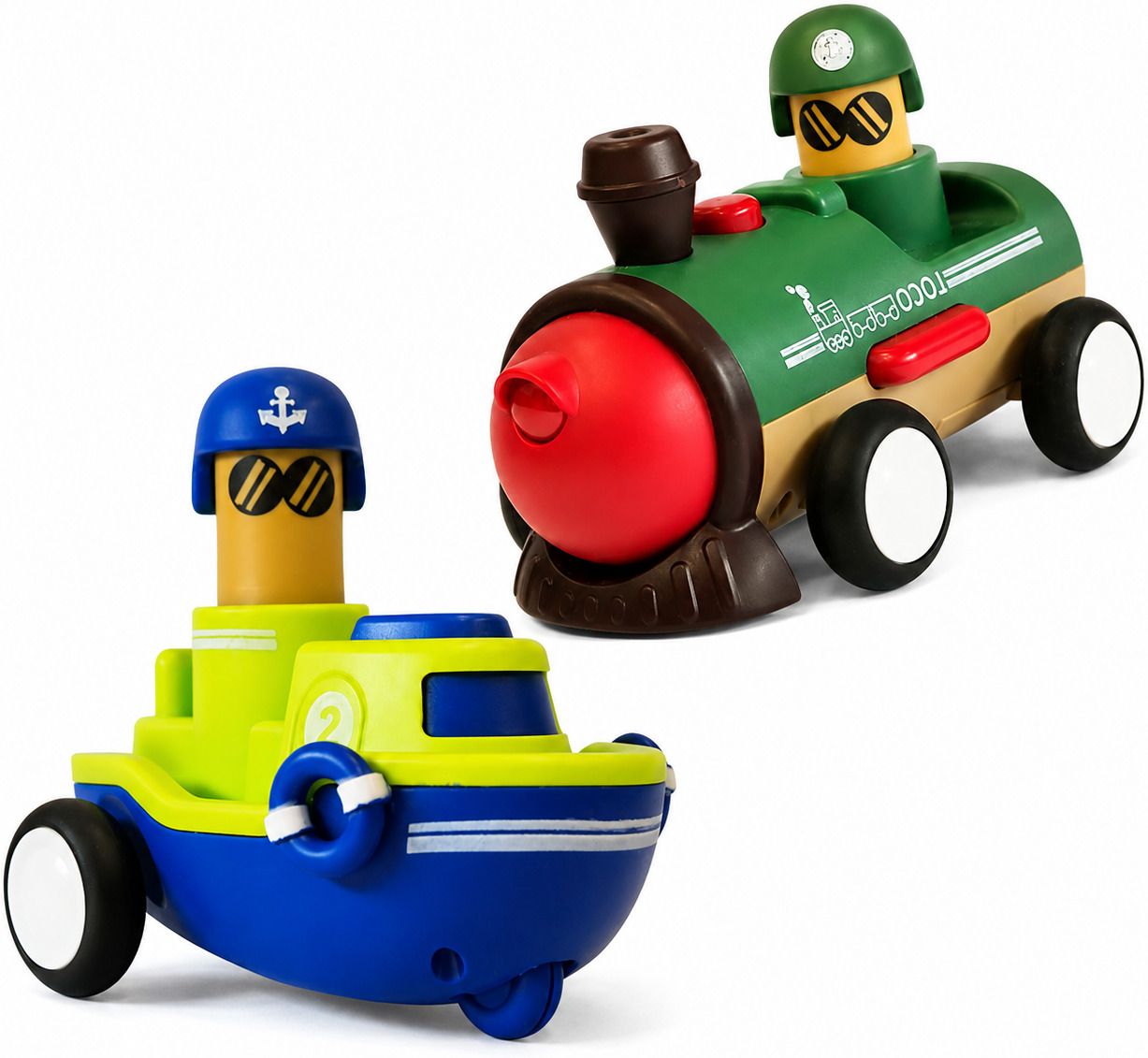summer trails Push-n-go mini Train and Boat Toy for kids, Baby Toy for 1 year kid-picture-14