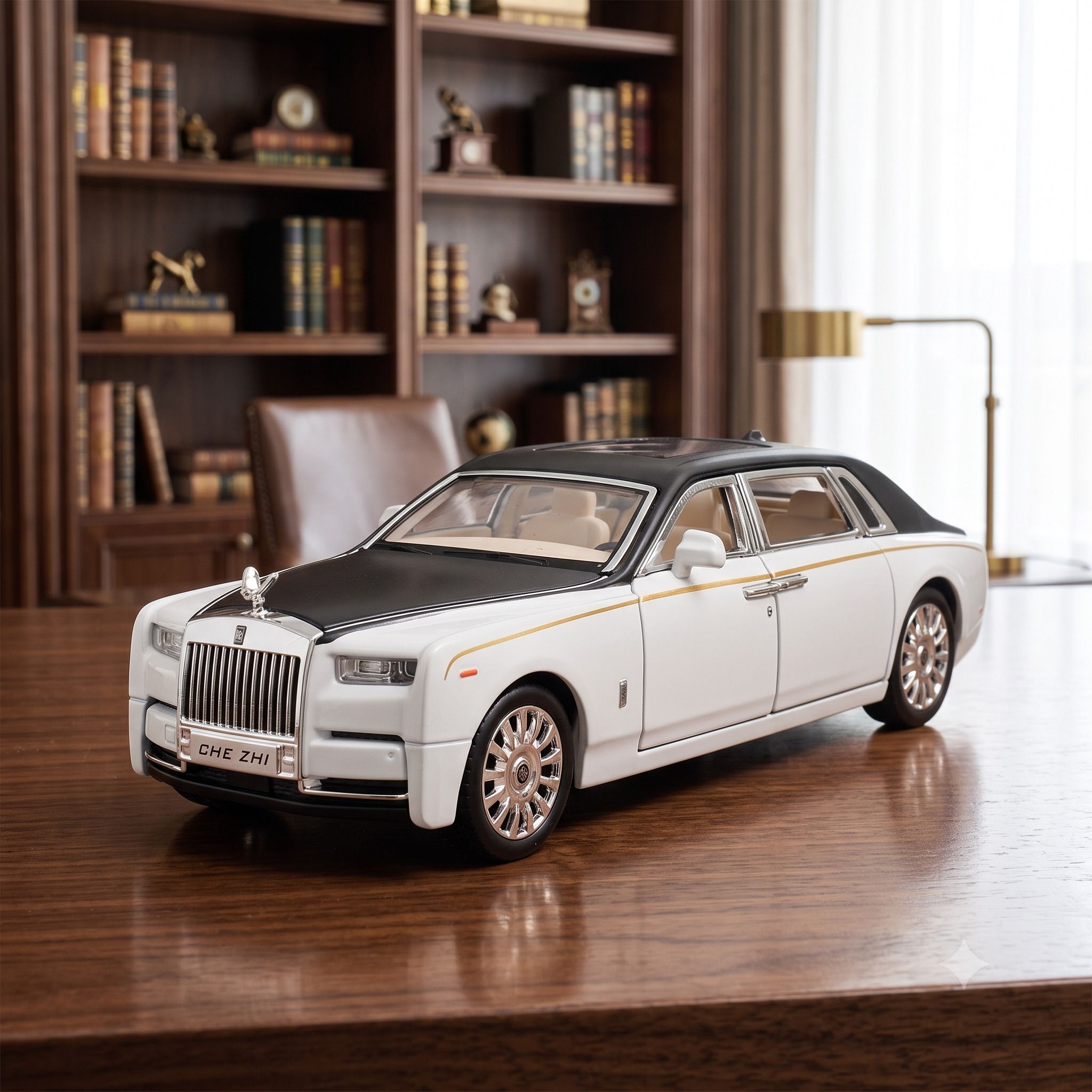 deuson ecom 1:32 Diecast Metal Model Car Rolls Royce Phantom Toy Car | DS1T1-picture-17