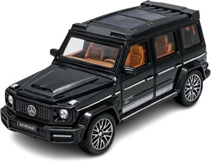 hello toys Diecast Metal G-Wagon Toy Car 1:32 Scale Black with Lights & Sound-picture-35