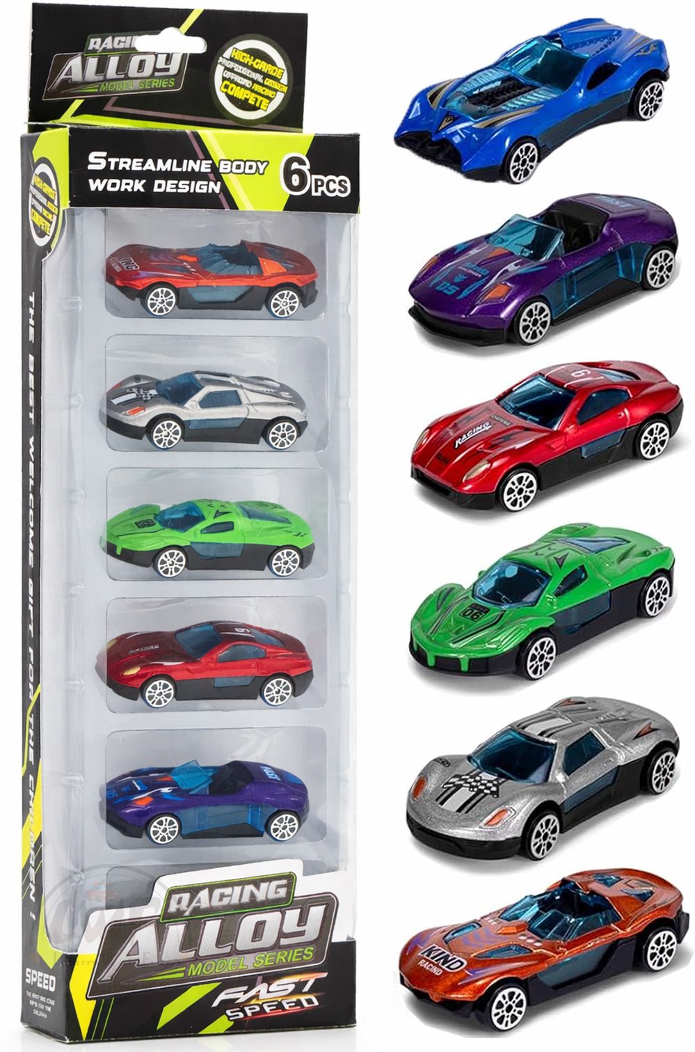 learn with fun Die Cast Metal Cars Unbreakable Push and Go Alloy Racing Car Set Toys for Kids-picture-25