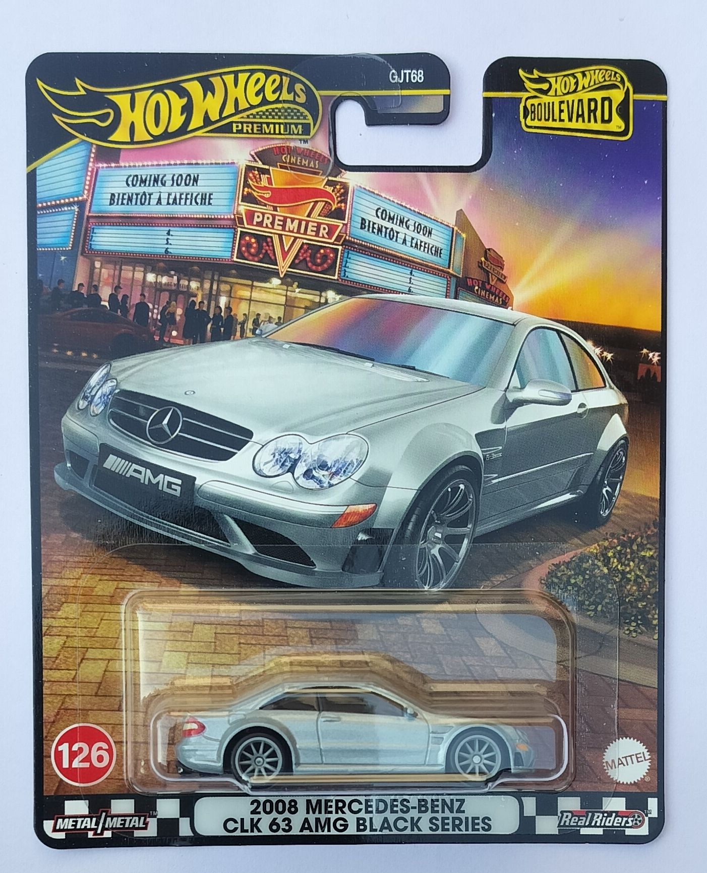 hot wheels HXD63 PREMIUM 2008 MERCEEDESBENZ CLK 63 AMG BLACK SERIES TOY CAR-picture-19
