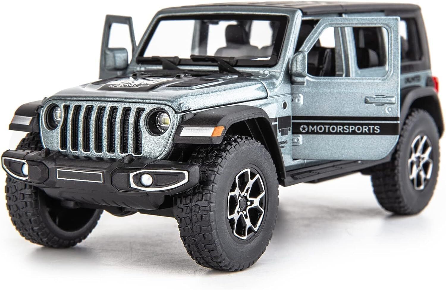 zuuluzrs Diecast Model Alloy Jeep Wrangler Rubicon 1941 Metal with 6 Openable Doors-picture-41