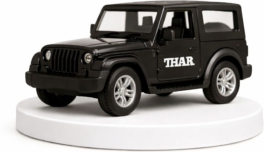 Mahindra Thar Toy Car BLACK COLOR | Mini Model Jeep | Kids Toy-image-34