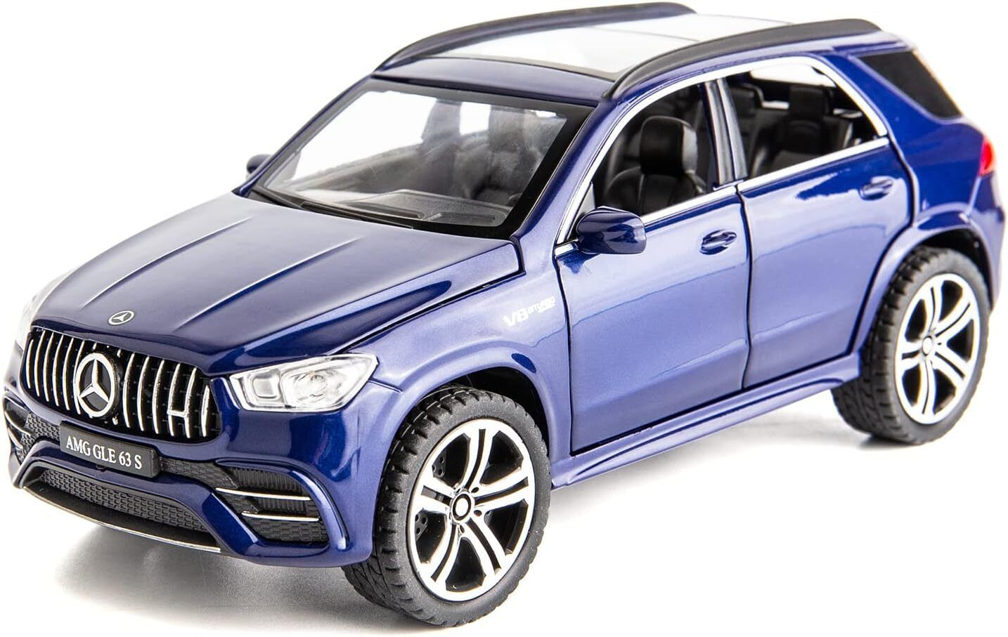 pezyox 1/32 scale AMG GLE 63S SUV Pull Back Car Model with Light and Sound for kids-picture-15