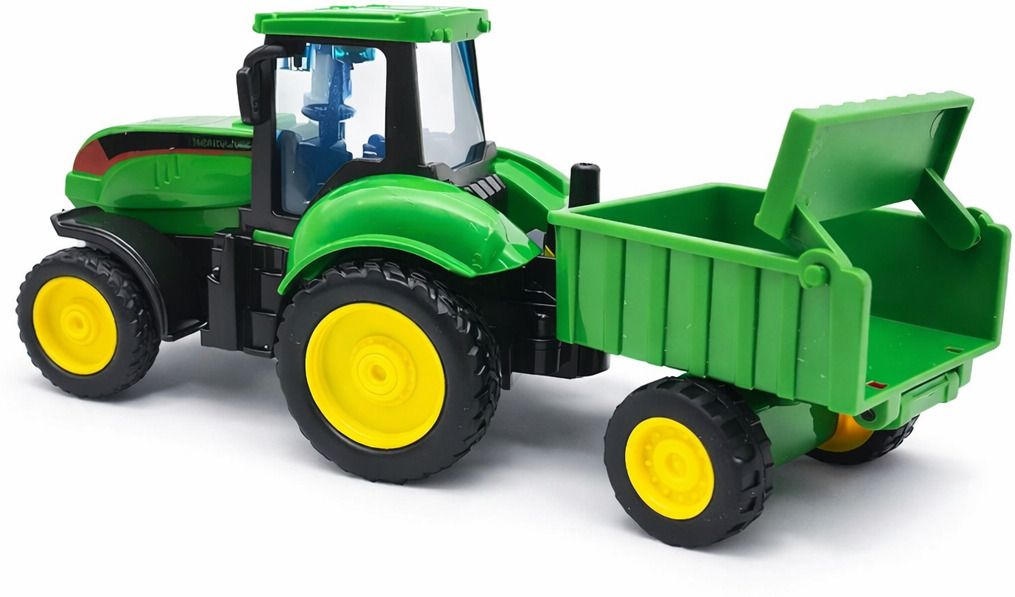 Kids Farm Tractor Toy with Trailer | 15cm Mini Tractor Trolley-image-49