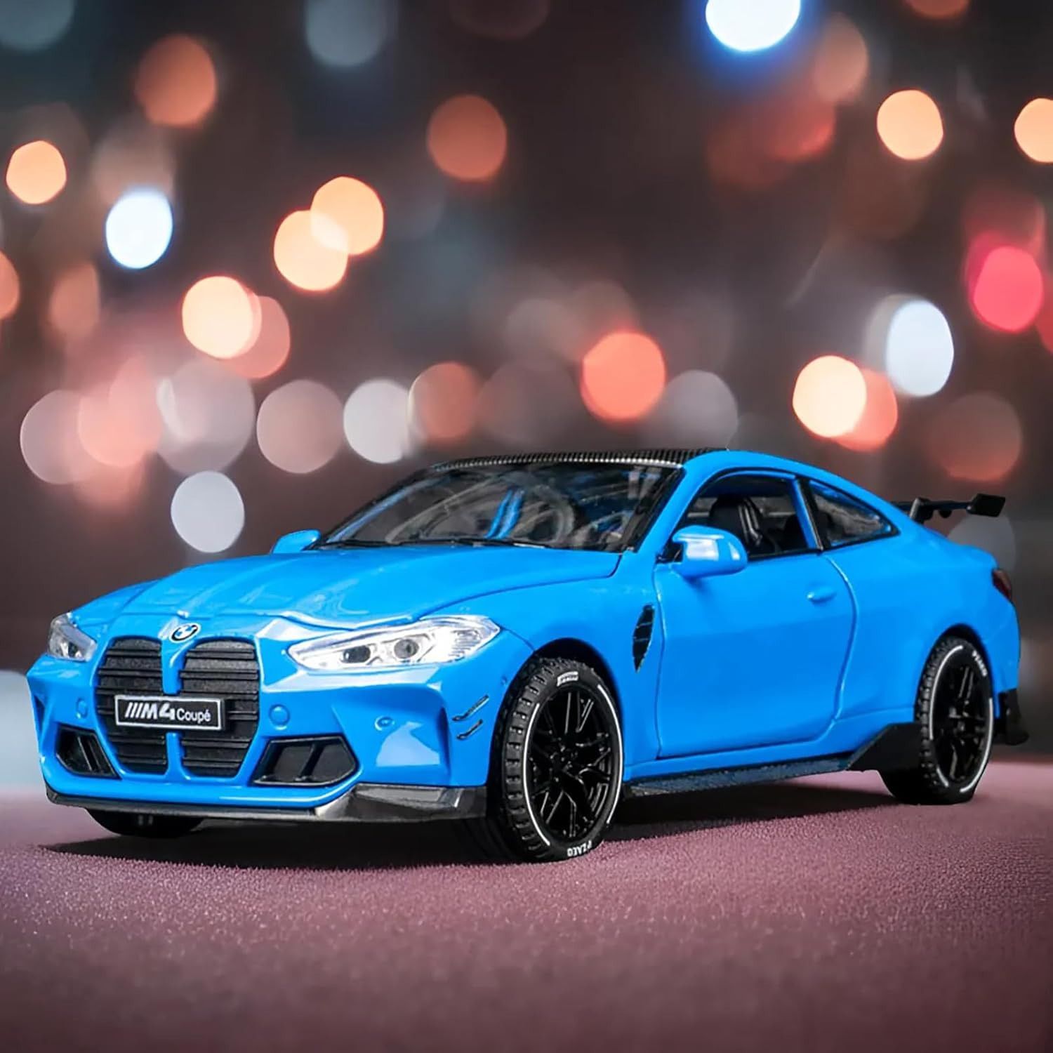 New Toy Car 1:32 BMW M4 Alloy Die-Cast Model Car Sound, Light, Pull Back Action