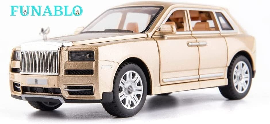 1:32 Rolls Royce CULLINAN Diecast Metal Pullback Toy car with Openable Doors-image-10