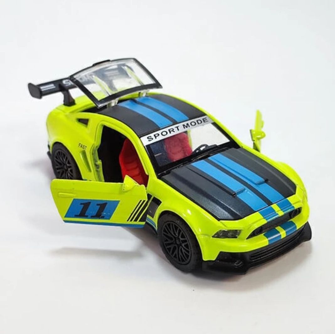 Mustang-GT Die Cast Metal Sports Car - Openable Door light & music