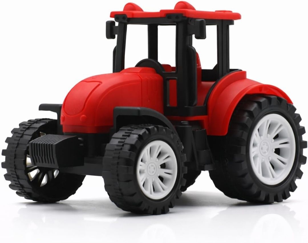balaji toyes Kids Friction Powered Farm Tractor Toy | Heavy Duty Plastic Agricultural Vehicle-picture-13