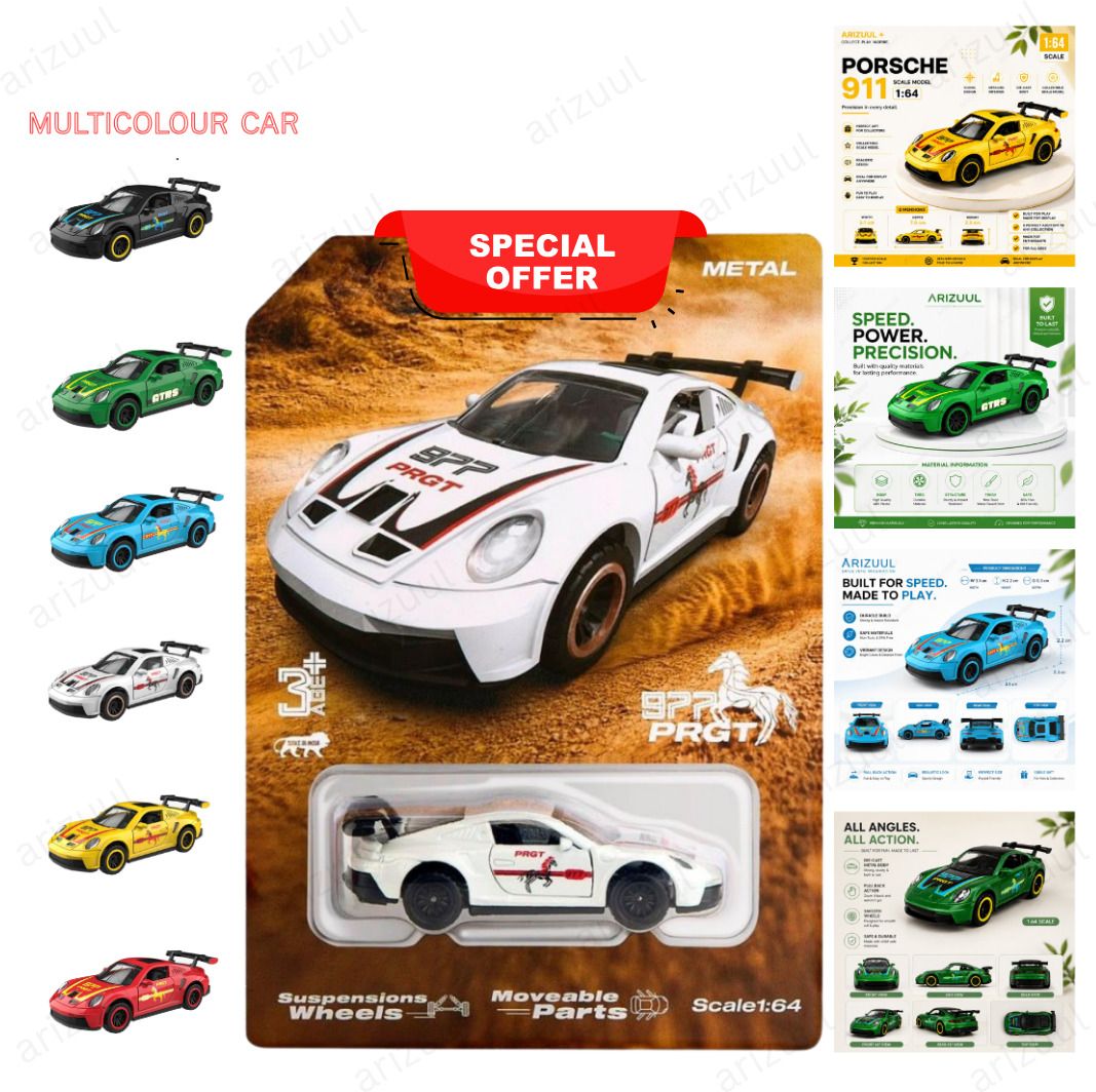 arizuul Porsche GT3 RS Premium Metal Finish Collectible Vehicle-picture-4