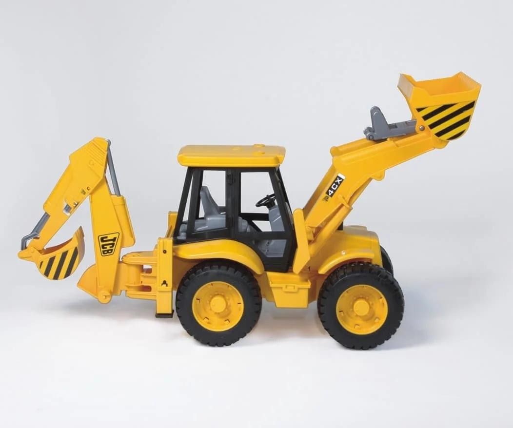 plus shine Heavy Duty 2-in-1 Friction Powered Bulldozer Truck JCB Toys Big Rubber Wheels-picture-42