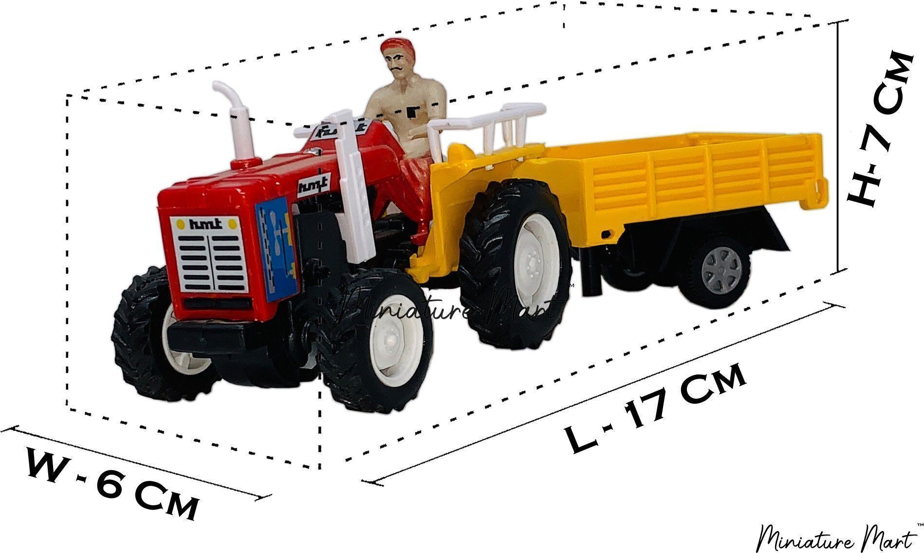 techzage Pull Tech-CT- Tractor With Trolley(Red)-picture-39
