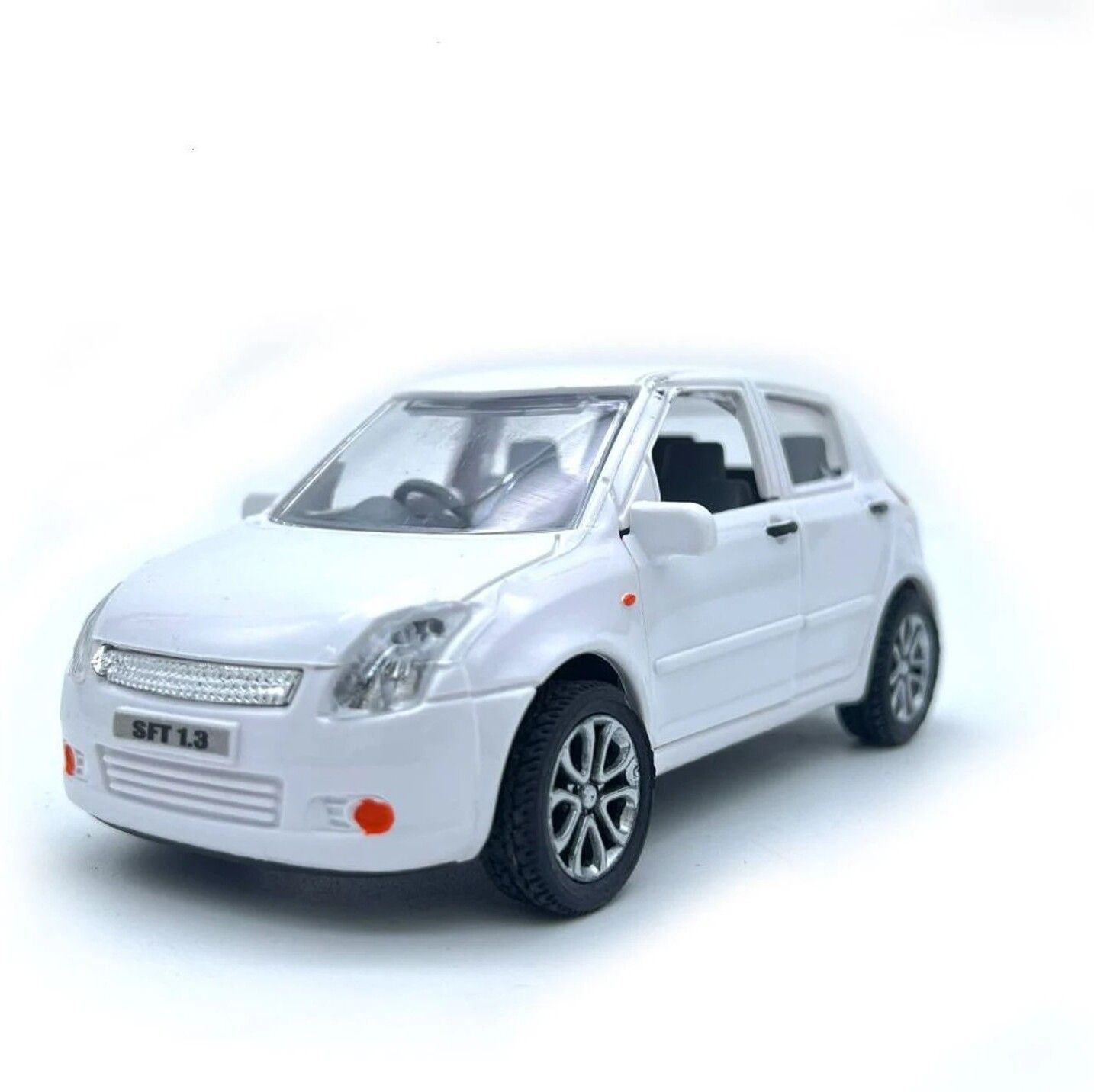 White Old Swift Toys Vehicle Pull Along Model Openable Doors Toys Kids-image-16