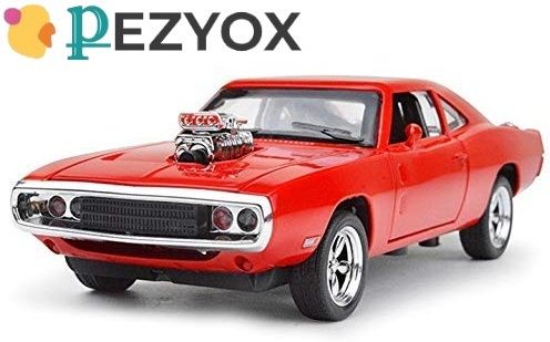 1:32 Scale Fast & Furious Metal Pull Back Car Model with Sound & Light for Kids-image-23