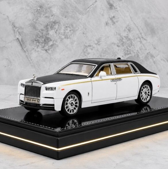 niyamat Premium Die Cast Luxury Executive Sedan Toy Car White 1:32 Scale-picture-27