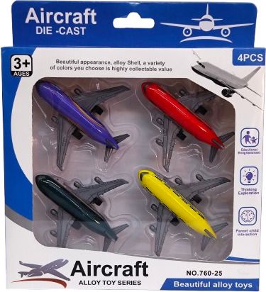 Mini Diecast Airplane Alloy Toy Pull Back Alloy Model Planes Toys for Kids