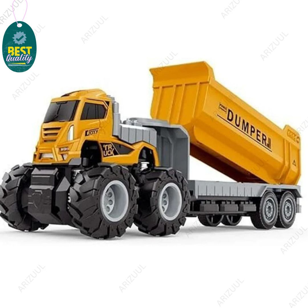 arizuul Kids Dumper Truck Toy | Friction Powered Construction Vehicle Model Truck-picture-45