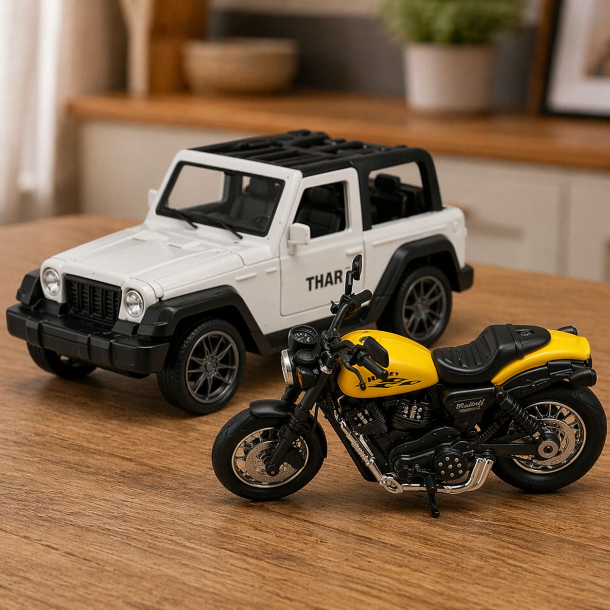 babliduggu Exclusive Metal Dicast PULL BACK Cars Car with Bike (PACK OF 2)-picture-13