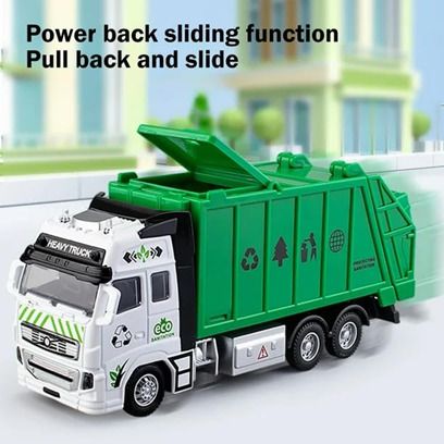 Garbage Truck Play Toy For Kids With Friction Power