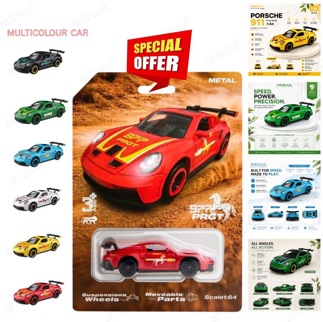arizuul Porsche Super Sports Metal Model Car for Display-picture-16