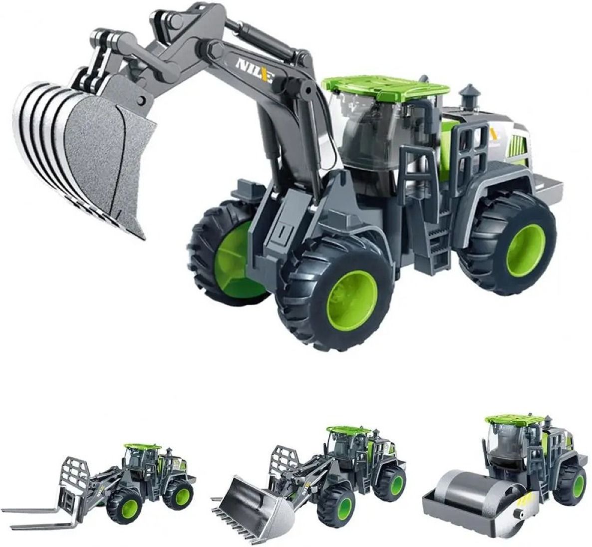 Unbreakable Construction Excavator Pack 4 Kids bulldozer Set SKD-image-49