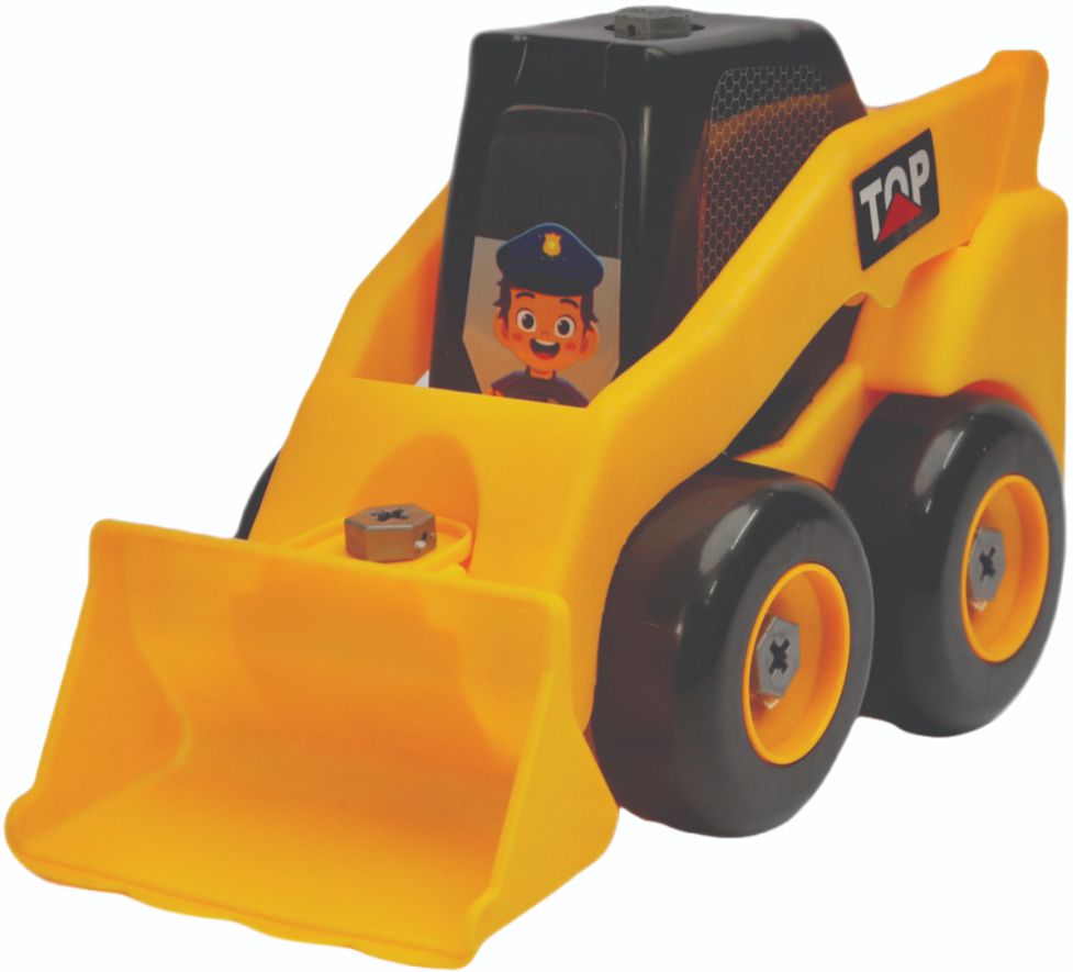 Plastic Construction Realistic Engineer Vehicle Pushover Excavator Bulldozer Toy-image-24