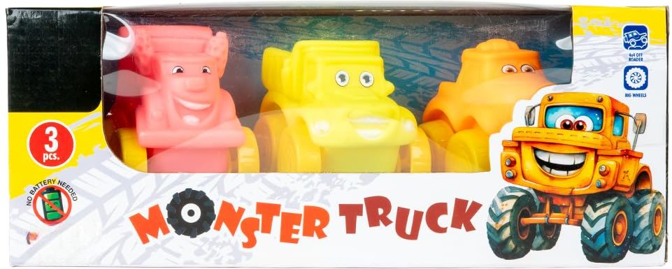 Mini Cartoon Toy Cars for Kids Pack of 3 | Pull Back Vehicle Toys-image-7