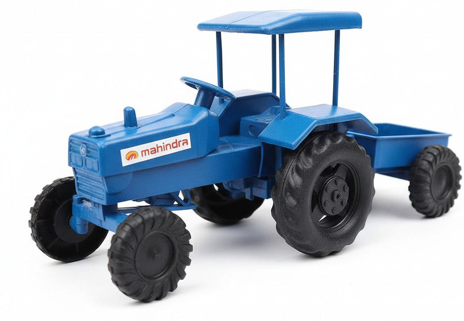 Kids Tractor Toy with Trolley (Blue)-image-25