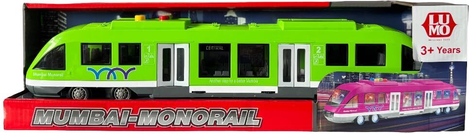 Monorail Train Toy with Light & Sound and Bump and Go Action for Kids-image-48