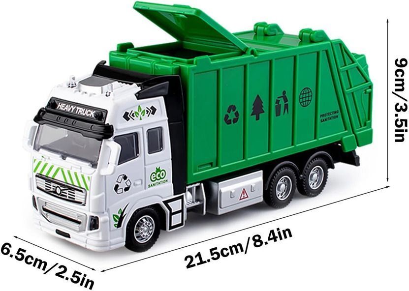 Sanitation Garbage City Sanitation Garbage Truck Toy - Friction Powered