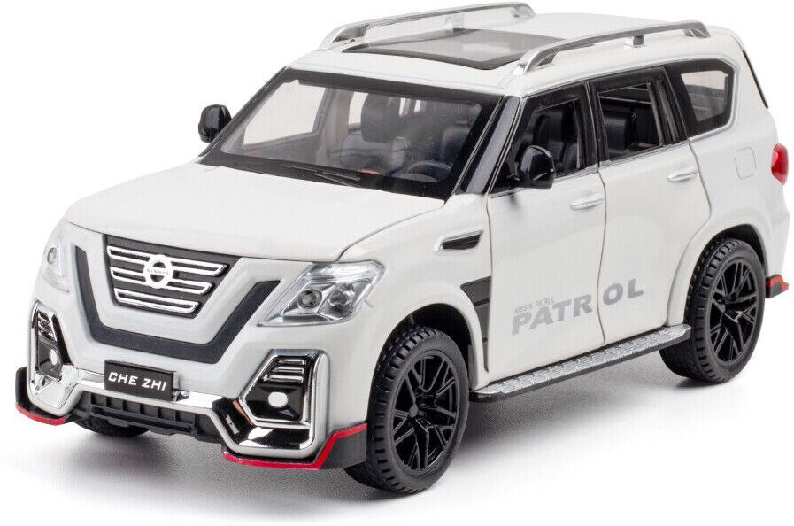 1/24 Nissan Patrol SUV Diecast Model Car Toy Collection Sound Light Kids Gift-image-28