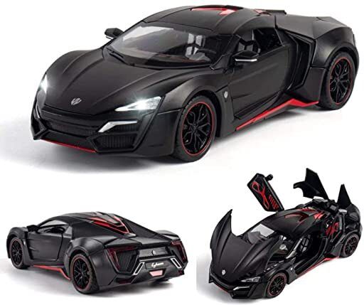 1:24 Scale Die-Cast Lykan Hyper Sport r Large with 4 Openable Doors