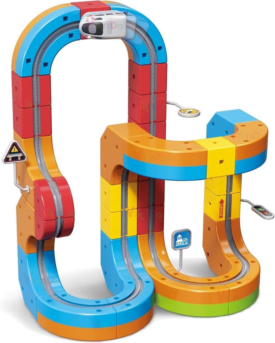 kwickclick Magnetic Track Train Set with Vertical Loops-picture-41