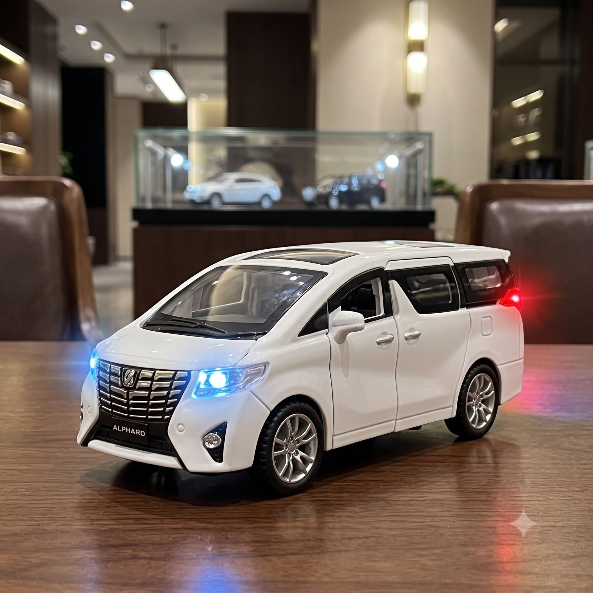 duwol 132 Diecast Metal Car Model Alphard Toy Cars for Kids-picture-26