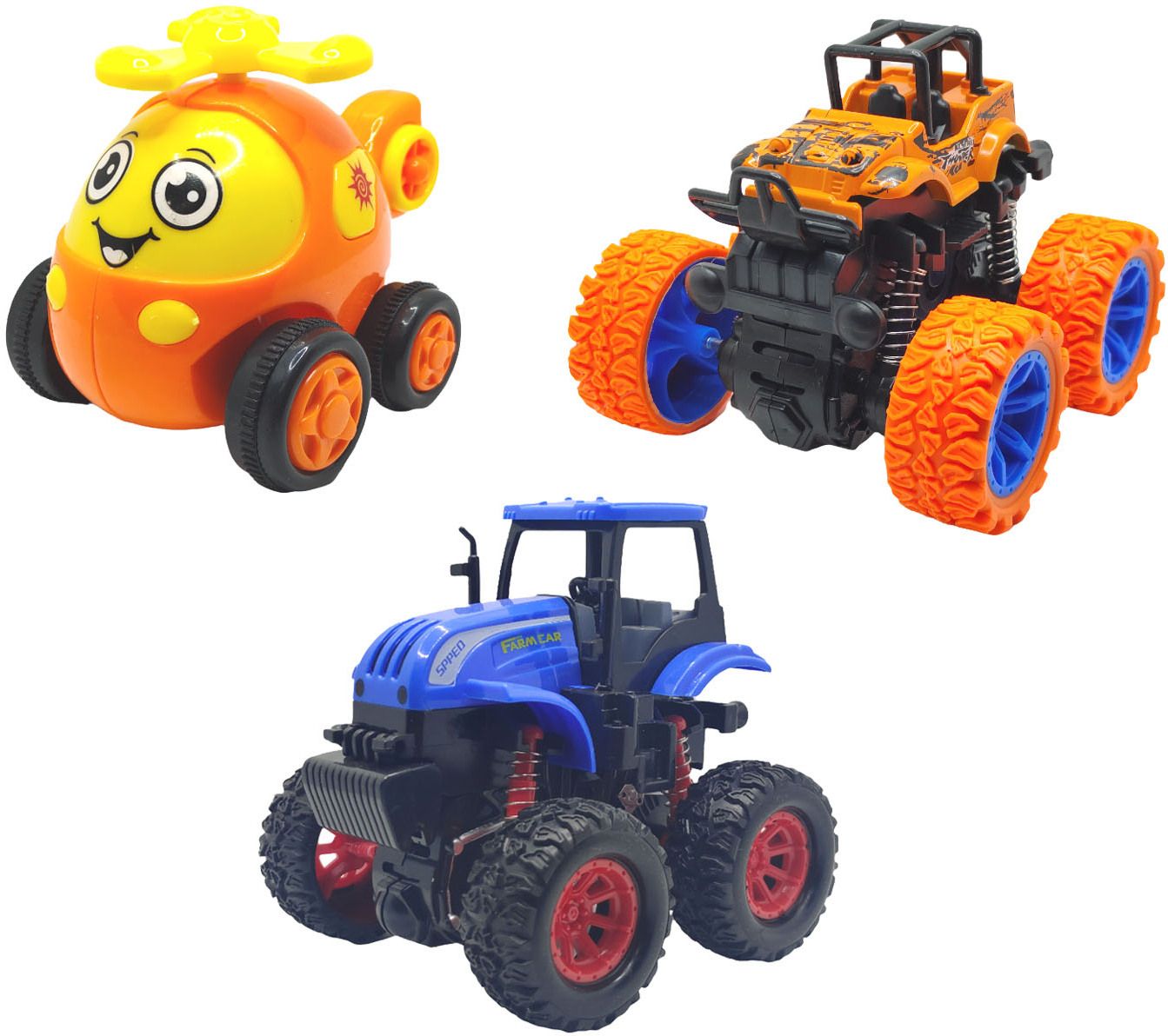 zonepia Diecast Helicopter, Scooter & Push and Go Plane Toy Set-picture-33