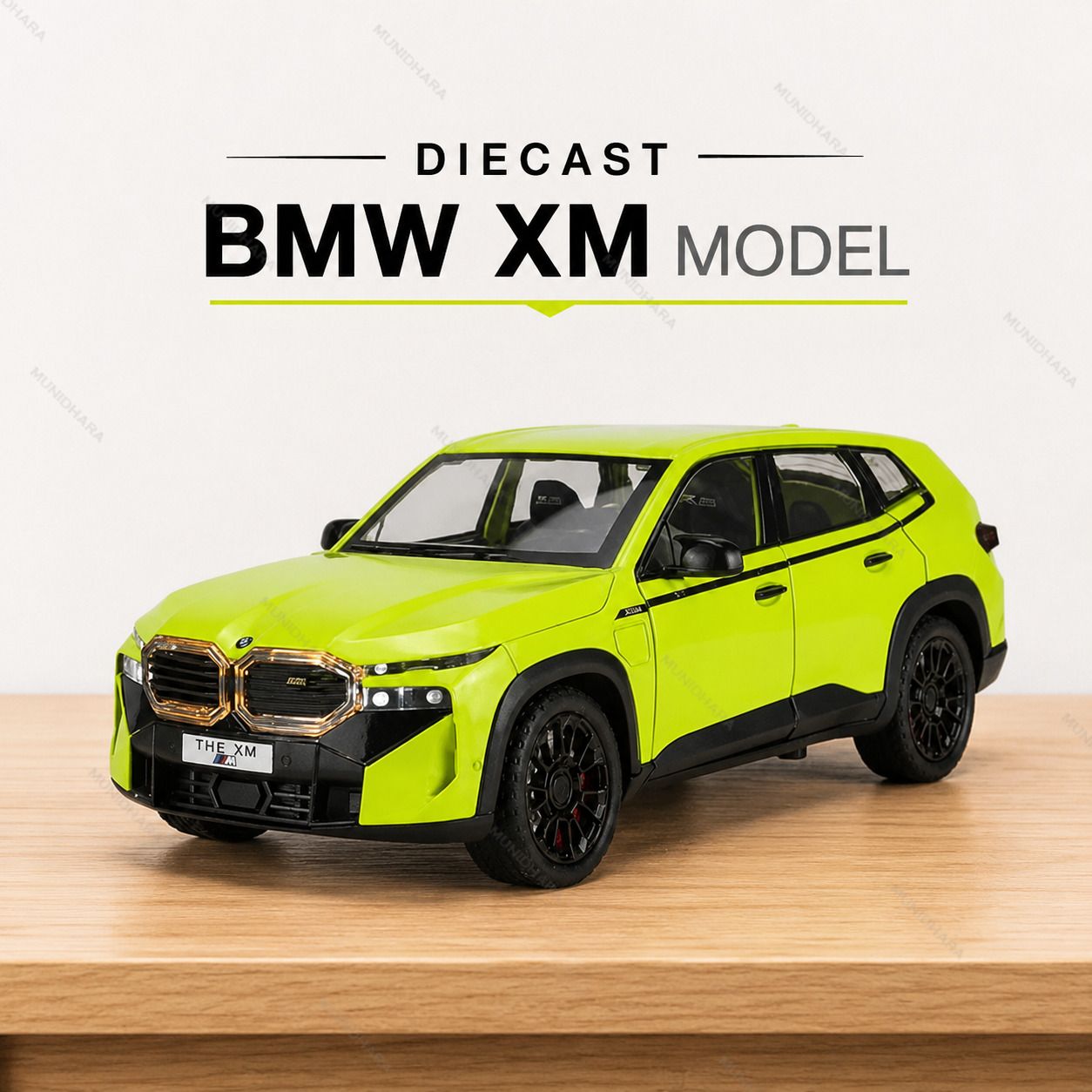 munidhara BMW XM Toy Car 1:32 Metal Diecast Pull Back Light & Sound Kids Gift-picture-18