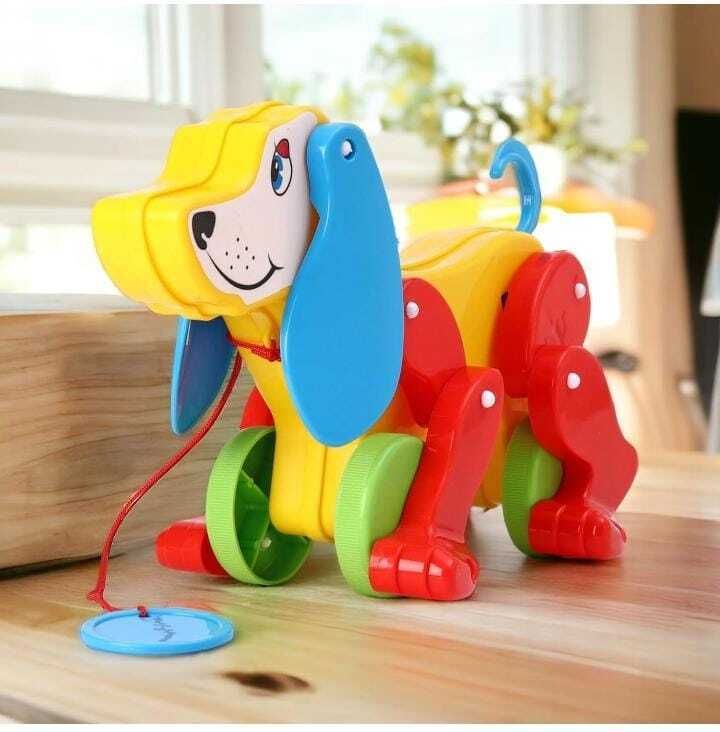 devika Toy Pull Along Daisy Dog-picture-44