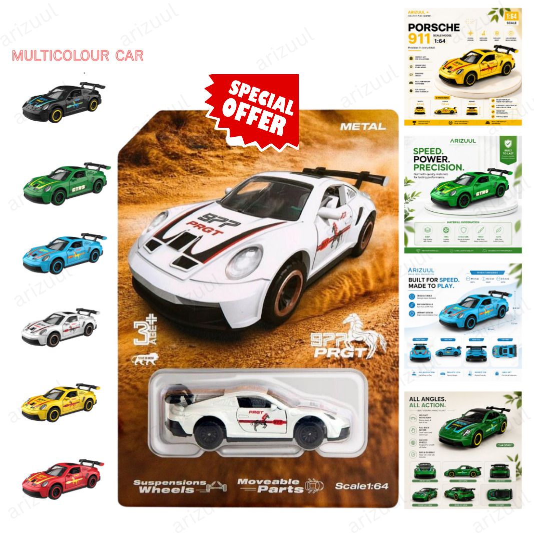 arizuul 1:64 Porsche GT3 RS Racing Legend Collectible Car Model-picture-47