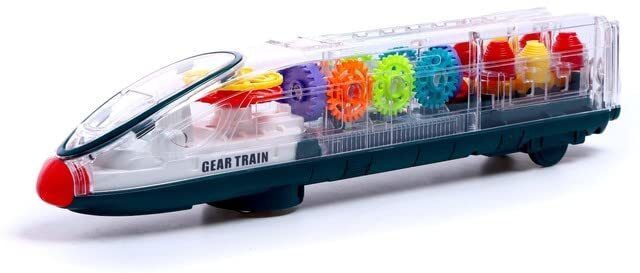 3D Train Toy for Boys & Girls with 360 Degree Rotation with light