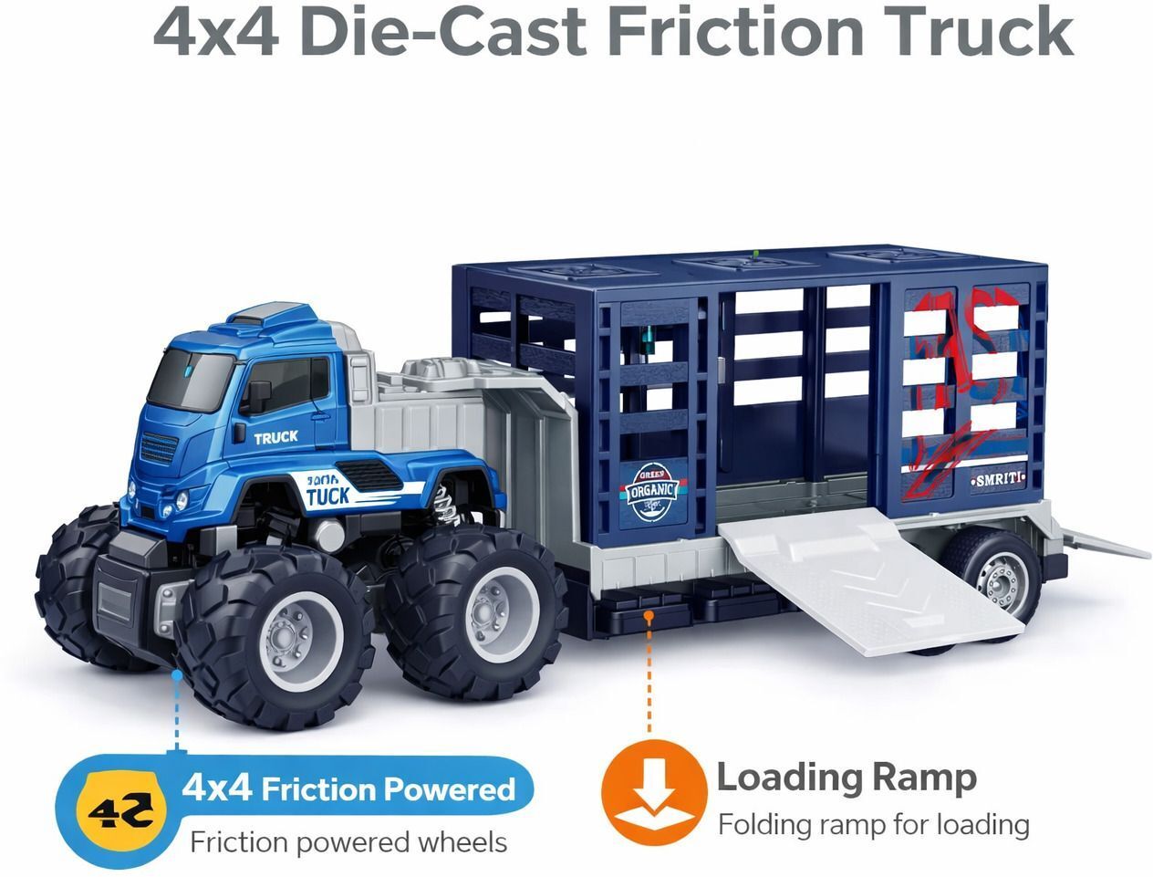 ragiluxe Animal Transport Vehicle Truck Toy with Friction Action-picture-27