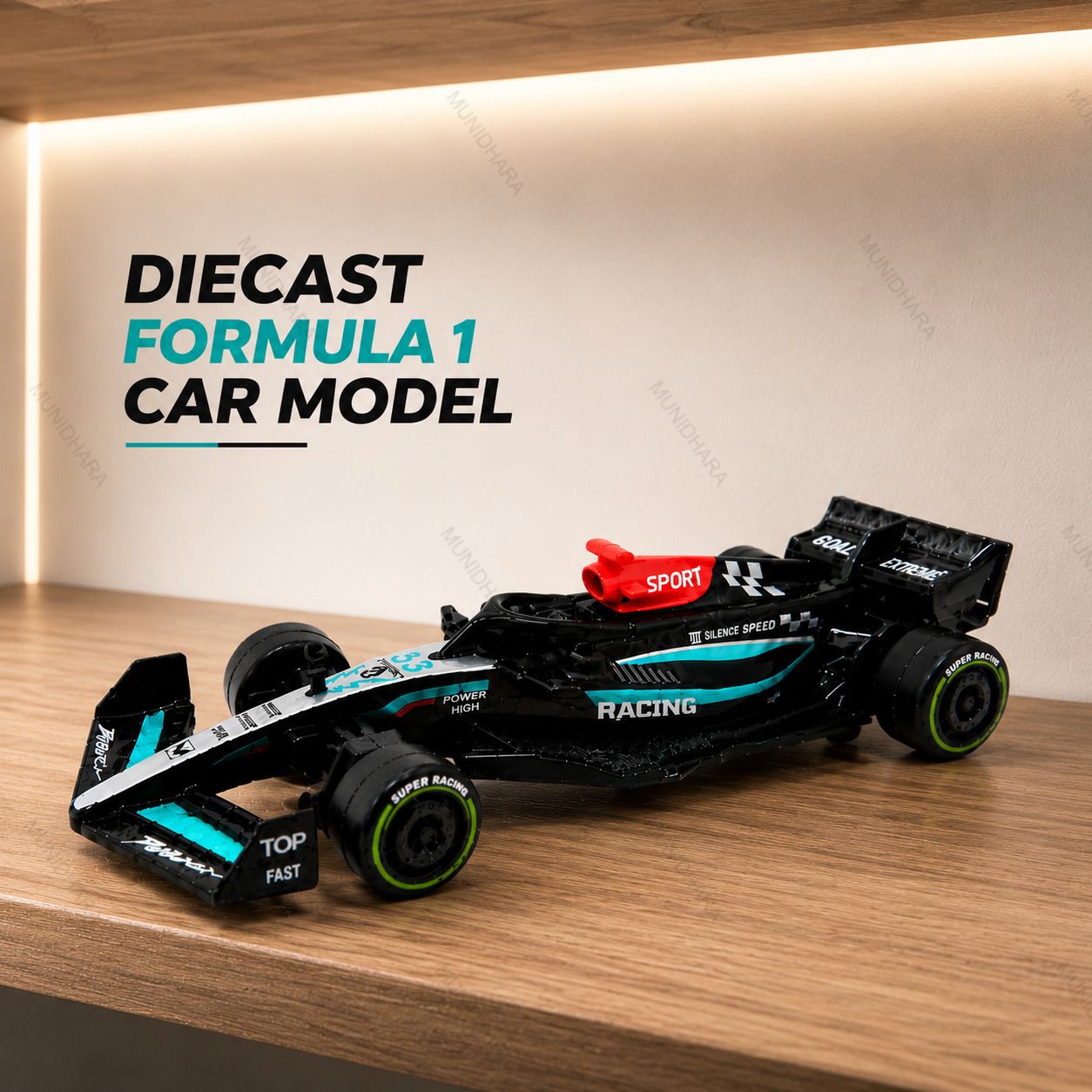 munidhara Formula One Metal Diecast F1 Pull Back Toy Car for Kids and Car Lovers-picture-18