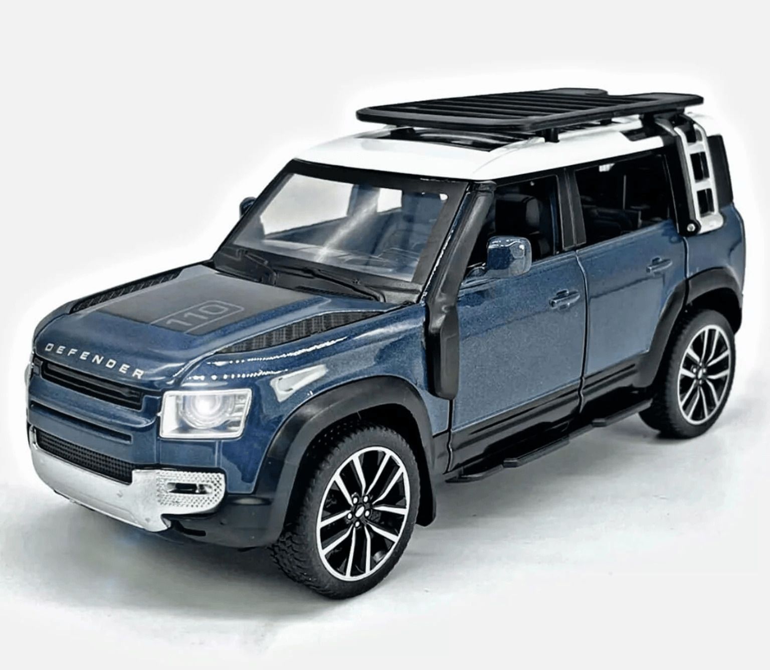 t Land Rover Defender 1:32 Scale Model Car Pullback Toy car with Openable Doors-image-23