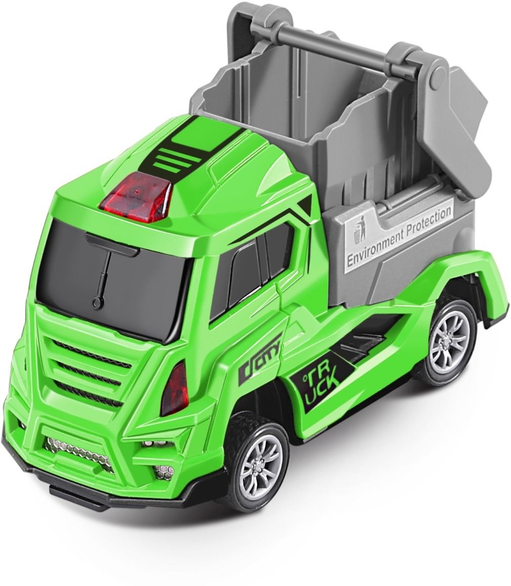 cellus tech india Mini Alloy Garbage Truck Toys Trash Truck Kids Play Set for Toddlers Boys-picture-2