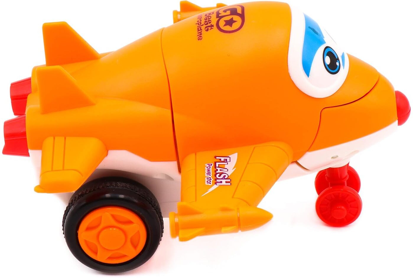 khyali Mini Friction Power Aeroplane Toy with De-Formation Robot Function for Kids|K28 image 1