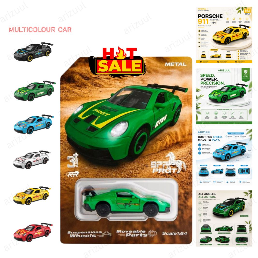 arizuul Porsche 911 GT3 RS Alloy Mini Toy Supercar-picture-24